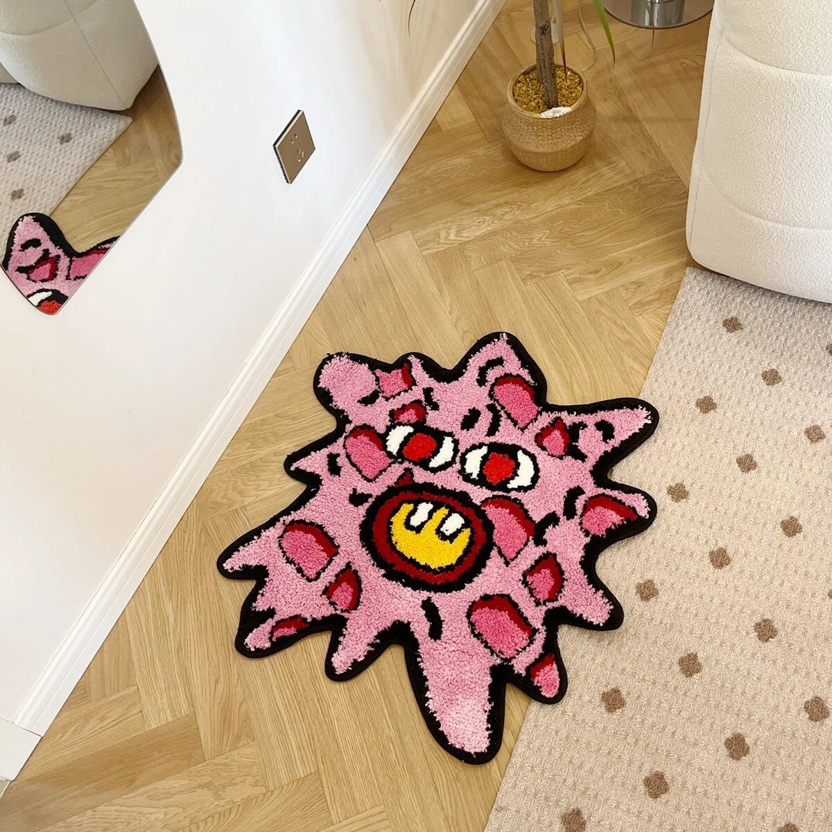 - CHERRY BOMB SPLAT RUG 71X66CM - 70.5X66 CM - RugRatz