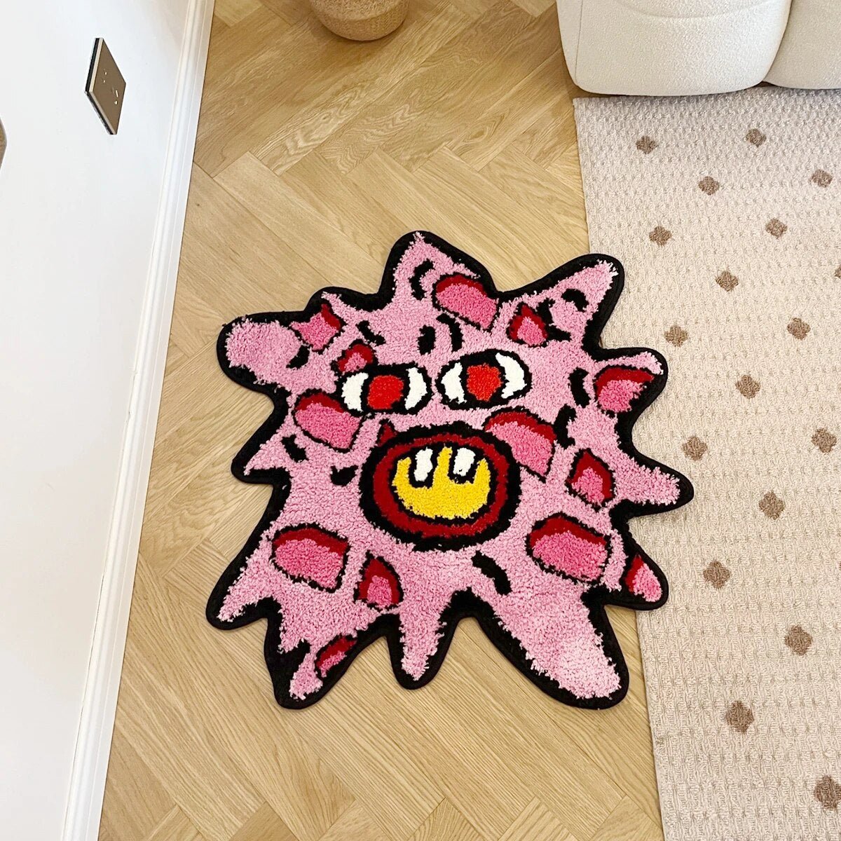 - CHERRY BOMB SPLAT RUG 71X66CM - 70.5X66 CM - RugRatz