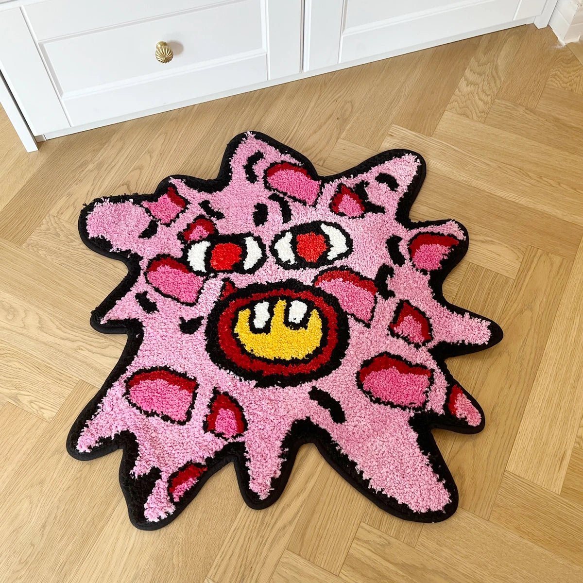 - CHERRY BOMB SPLAT RUG 71X66CM - 70.5X66 CM - RugRatz