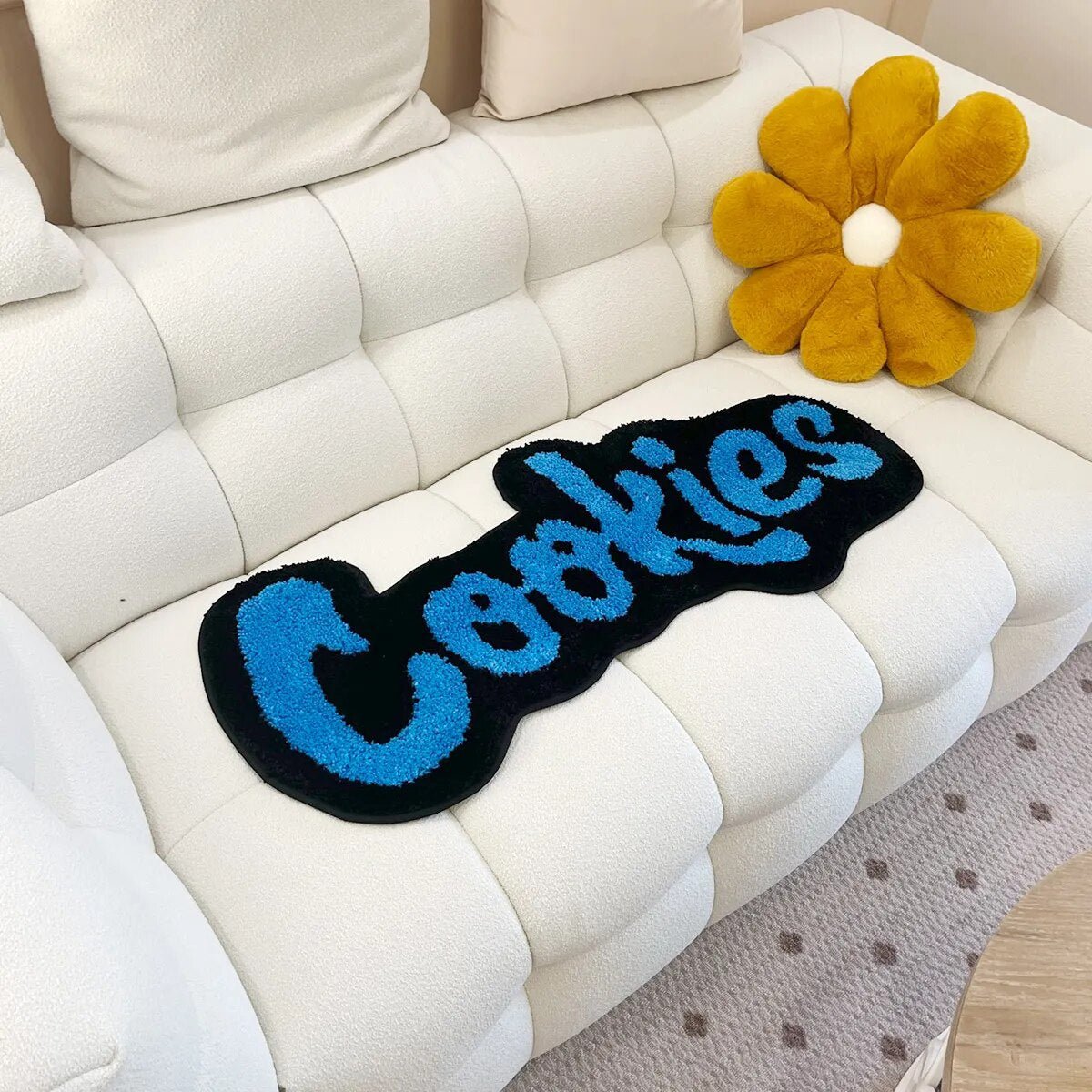 - 'COOKIES' TEXT RUG 100X45CM - 100X45 cm - RugRatz