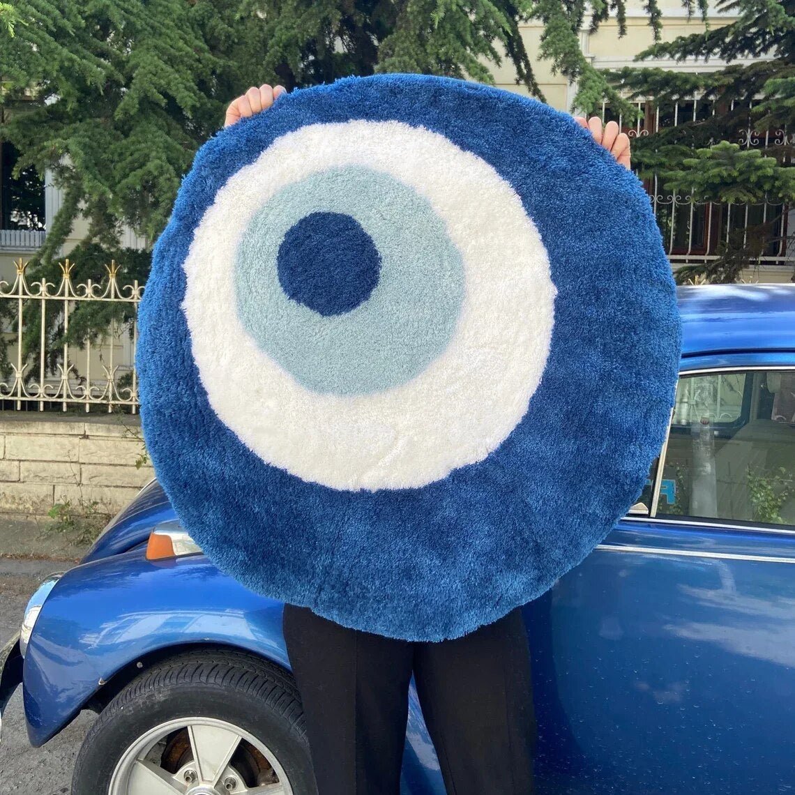 - EVIL EYE RUG - Blue - RugRatz