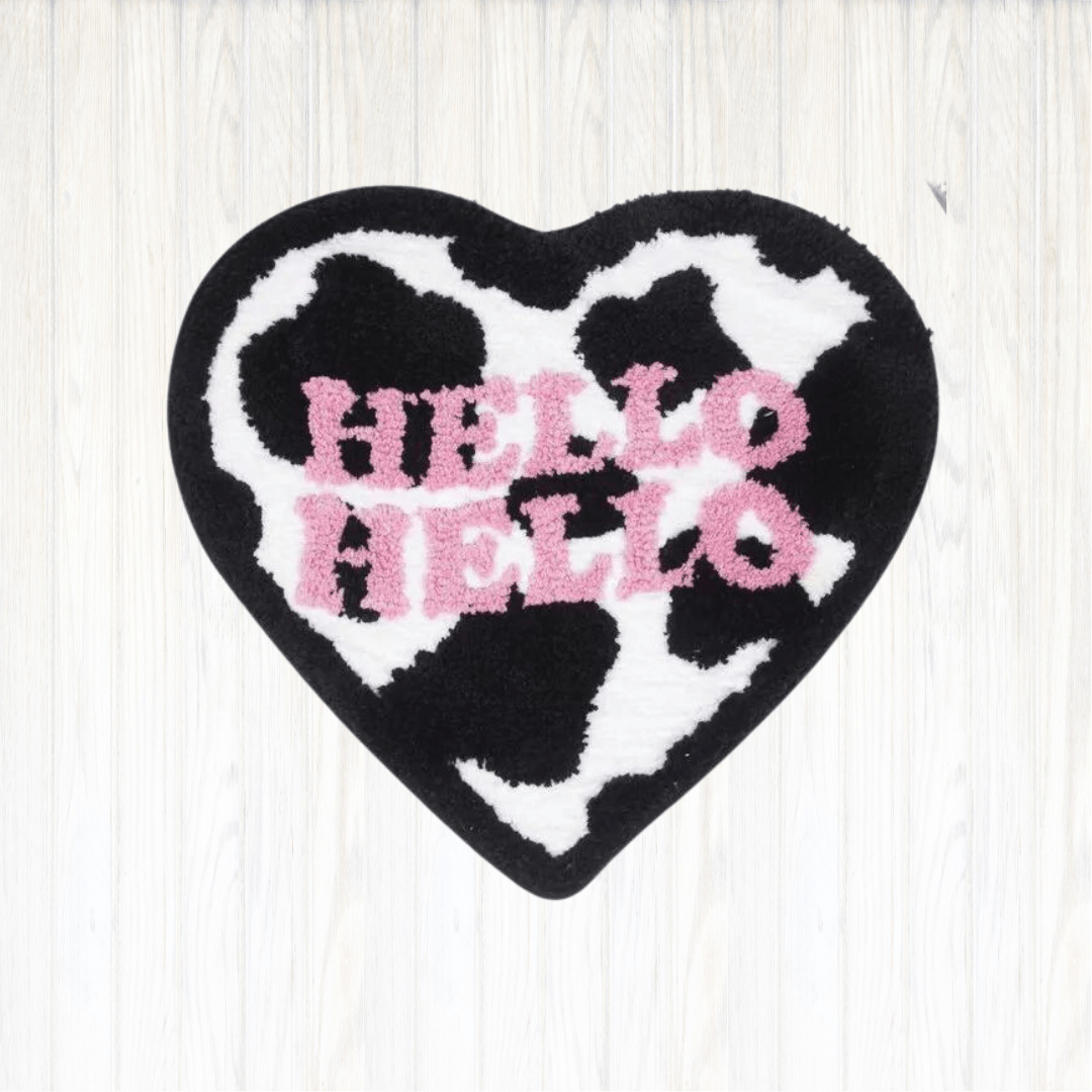- 'HELLO HELLO' RUG 45X50CM - A - RugRatz