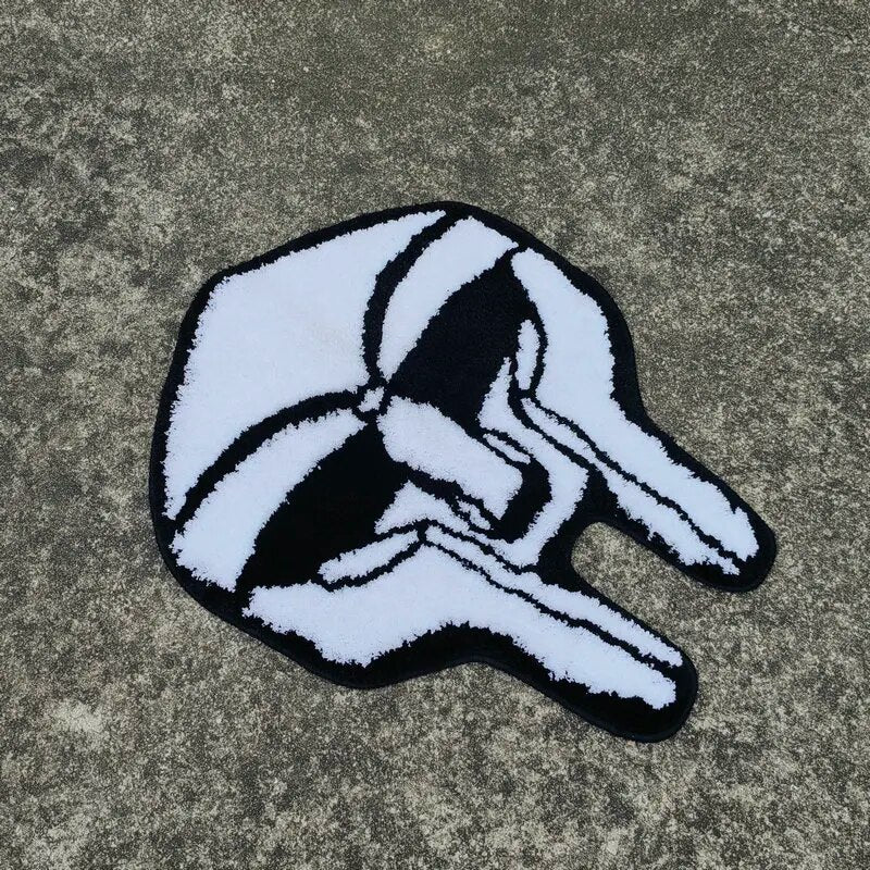 - MF DOOM MASK RUG 60X46CM - A - RugRatz