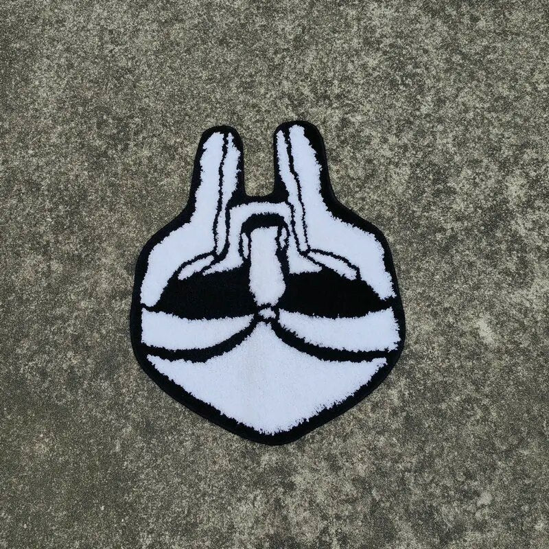 - MF DOOM MASK RUG 60X46CM - A - RugRatz