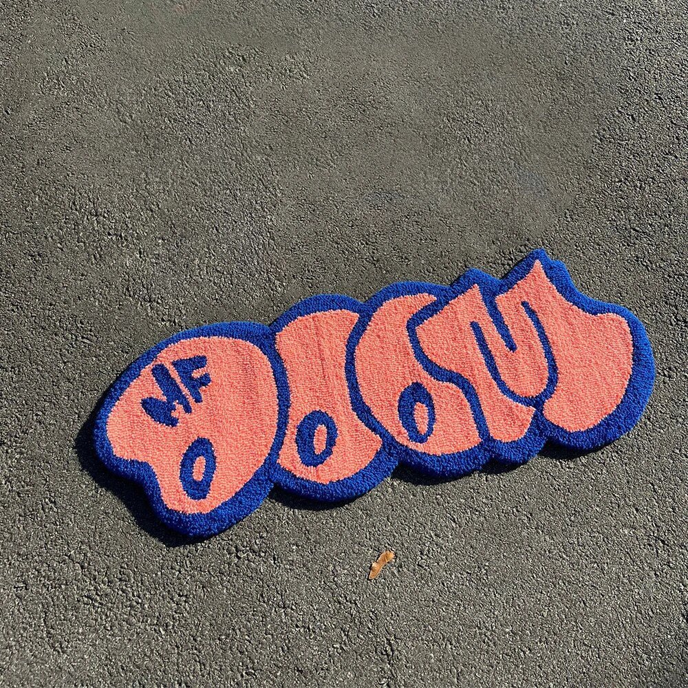 - MF DOOM TEXT RUG - 9 COLOURS - 06 - RugRatz