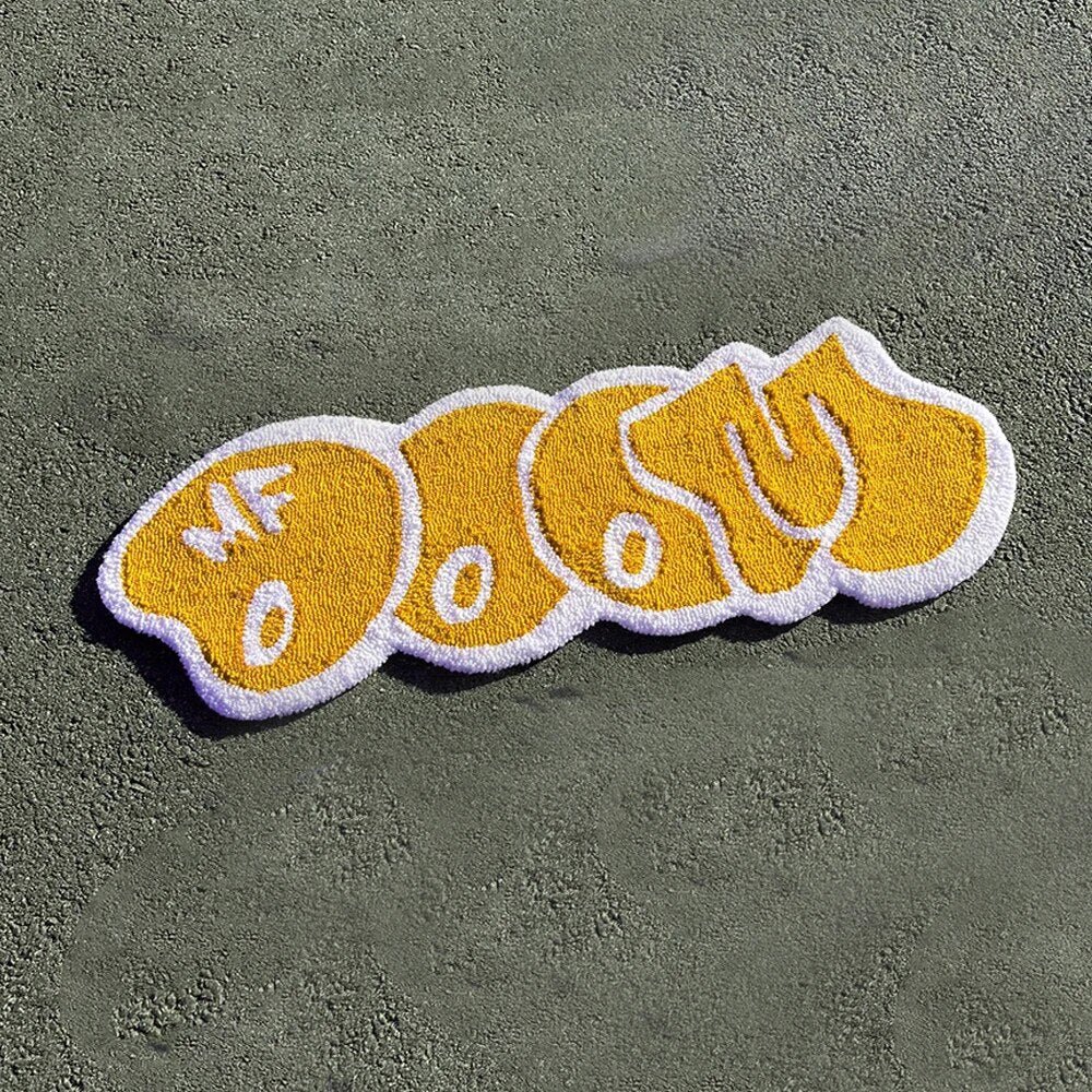 - MF DOOM TEXT RUG - 9 COLOURS - 08 - RugRatz