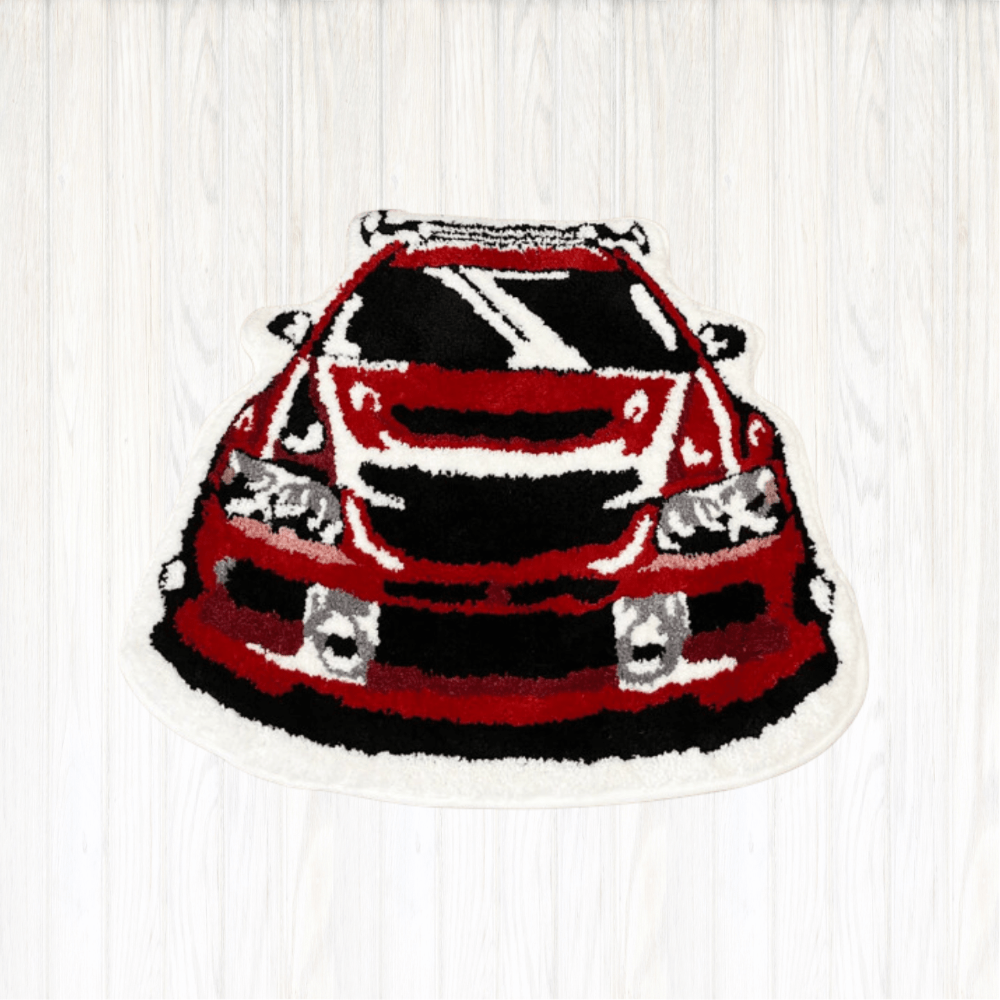 - MITSUBISHI LANCER EVO 9 JDM CAR RUG 76X73CM - 76X73 CM - RugRatz