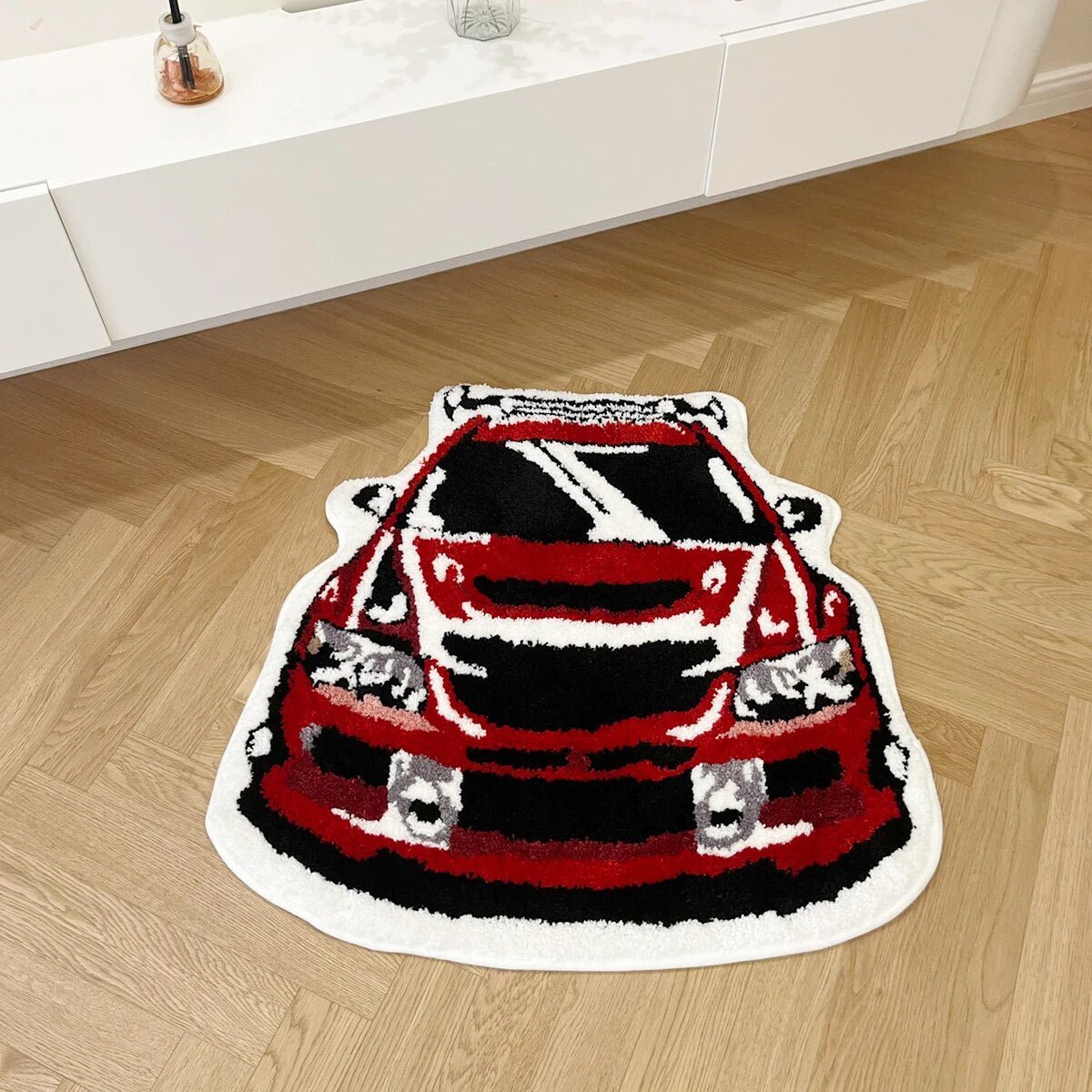 - MITSUBISHI LANCER EVO 9 JDM CAR RUG 76X73CM - 76X73 CM - RugRatz