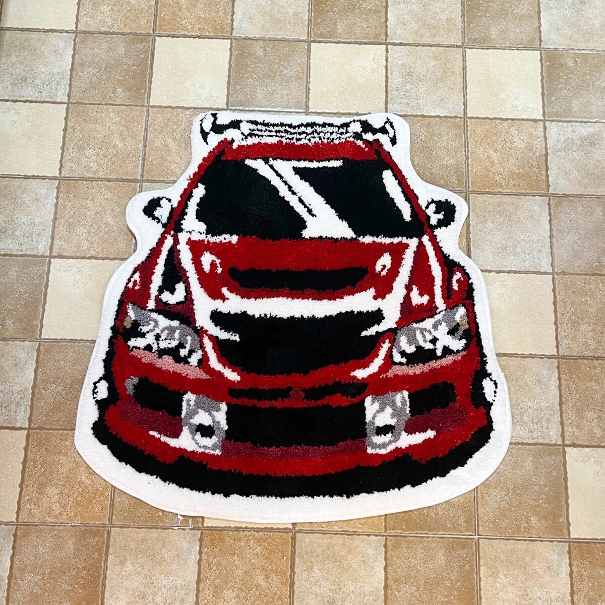 - MITSUBISHI LANCER EVO 9 JDM CAR RUG 76X73CM - 76X73 CM - RugRatz
