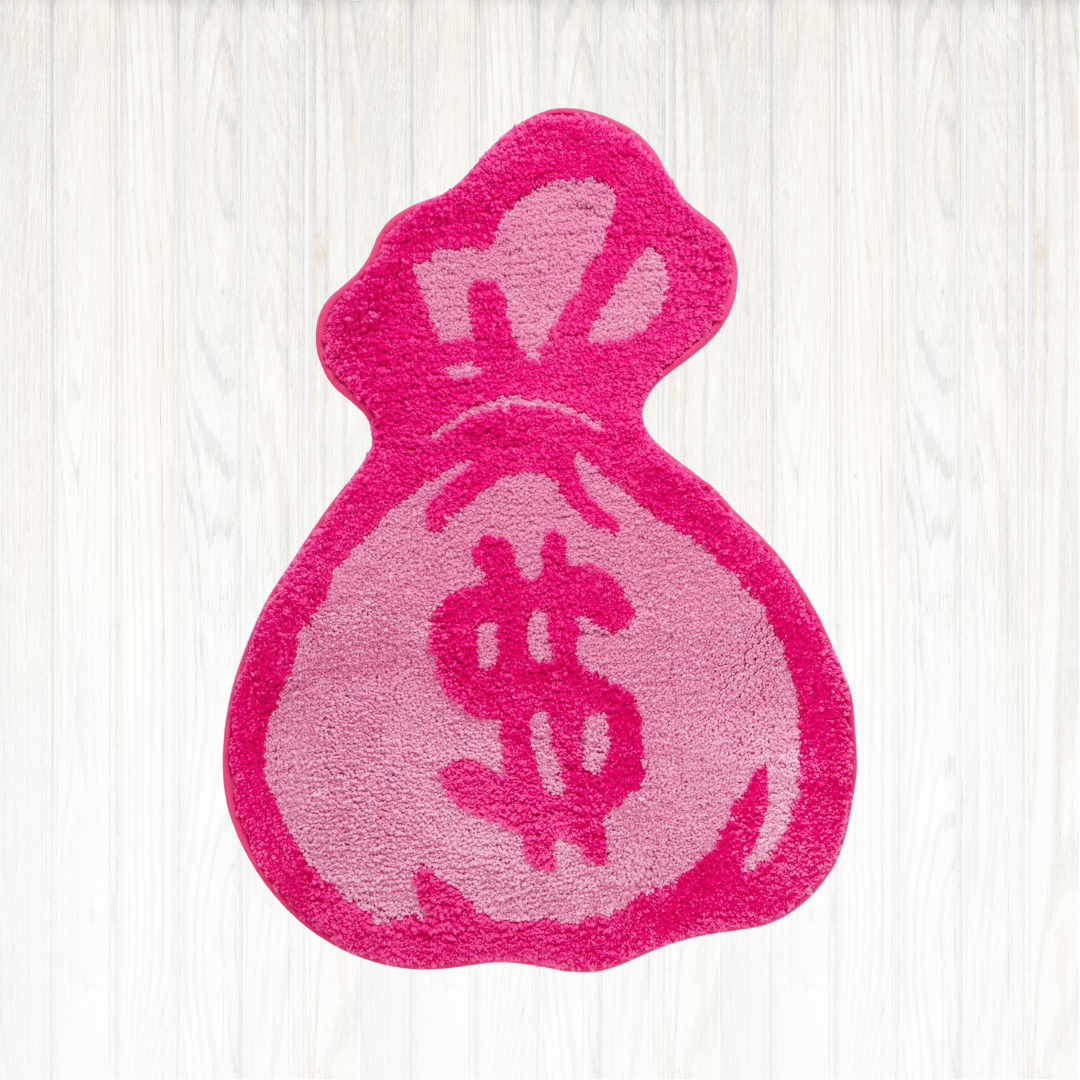 - MONEY BAG PINK RUG 60X80CM - 60X80 cm - RugRatz