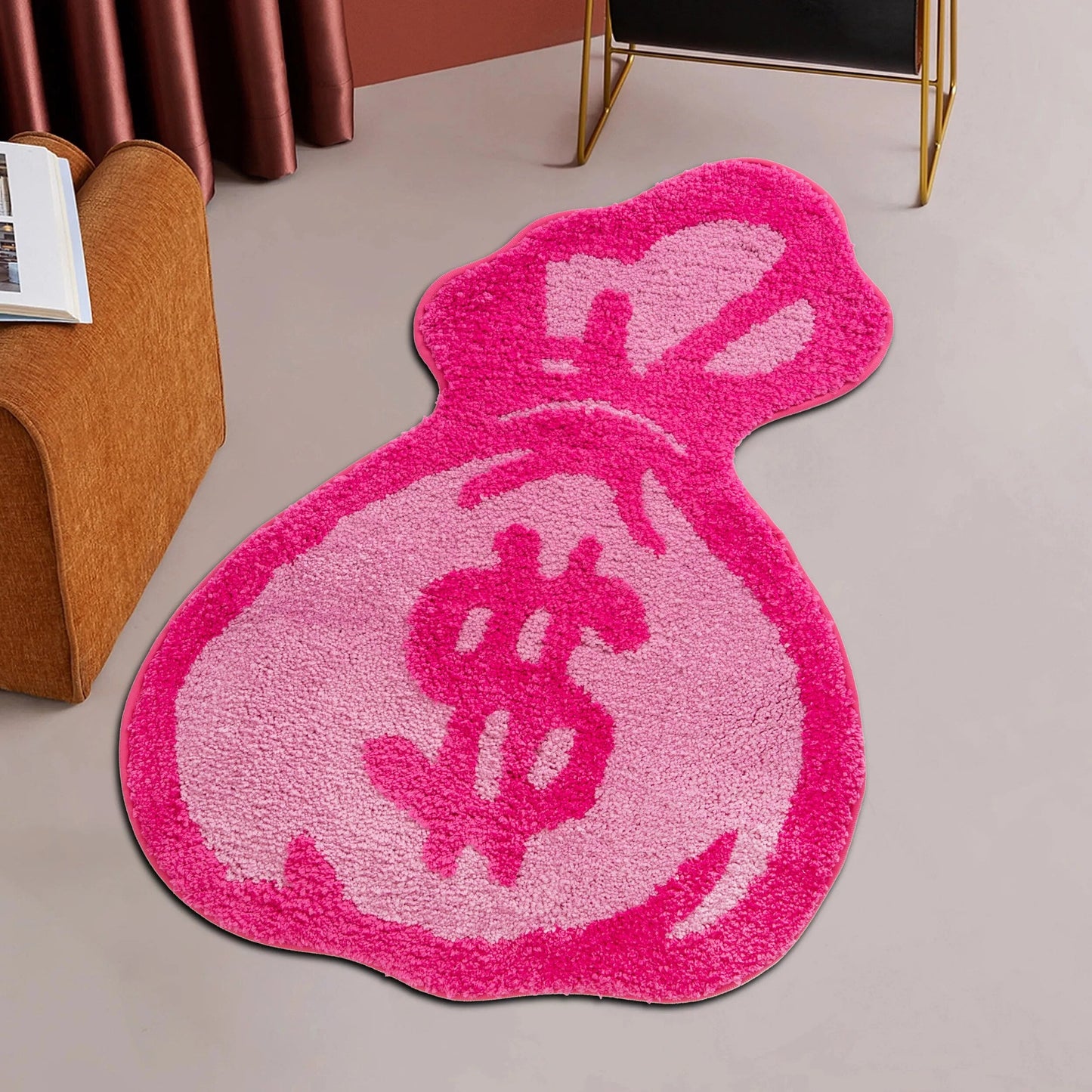 - MONEY BAG PINK RUG 60X80CM - 60X80 cm - RugRatz