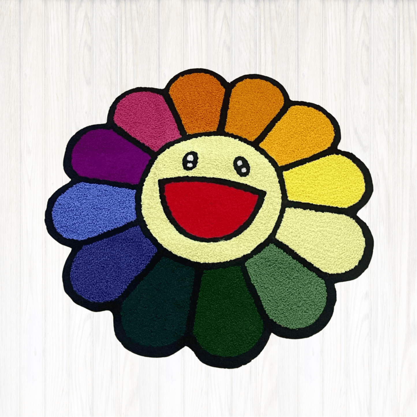 - MURAKAMI FLOWER BOMB RUG 75X75CM - A - RugRatz