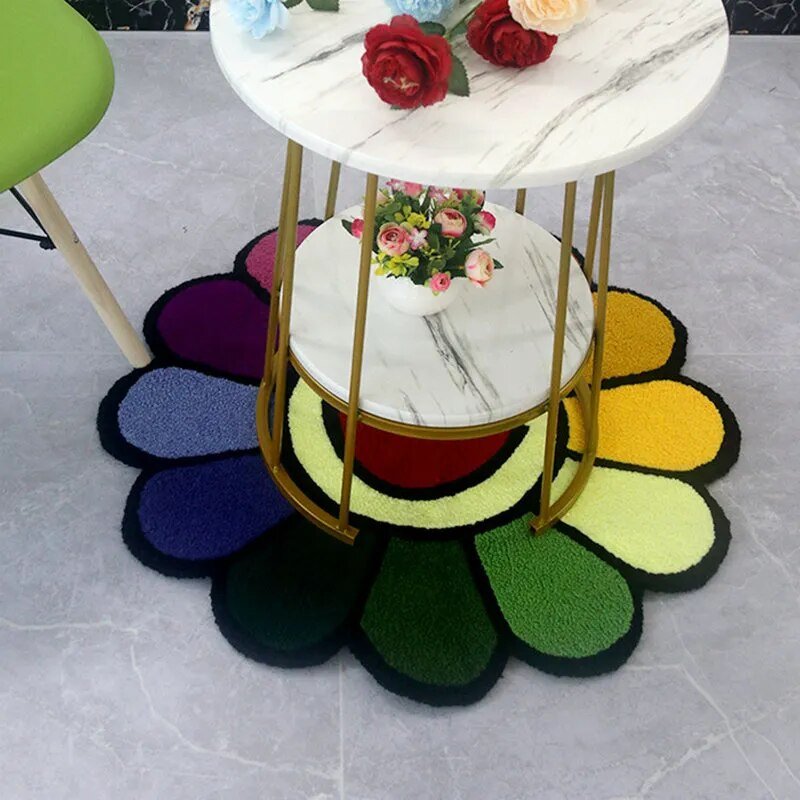 - MURAKAMI FLOWER BOMB RUG 75X75CM - A - RugRatz