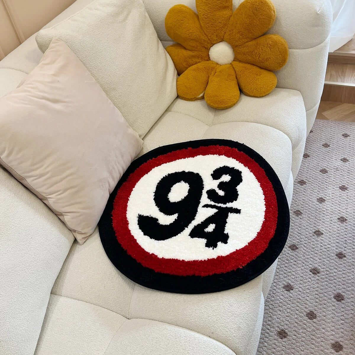 - NINE AND THREE QUATERS RUG 60X60CM - 60X60 CM - RugRatz