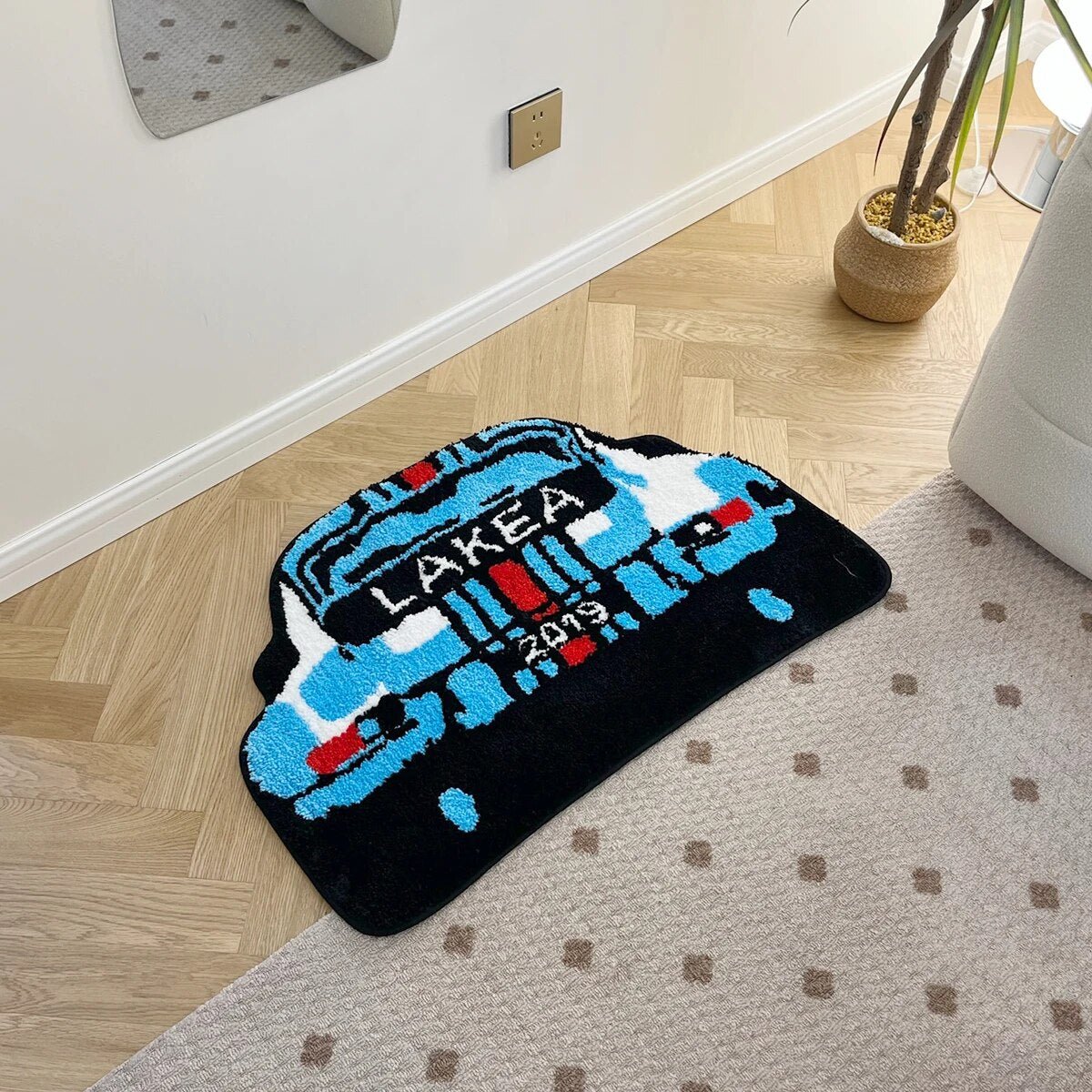 - PORSCHE 911 1964 MARTINI RUG 75X52CM - 75X52CM - RugRatz