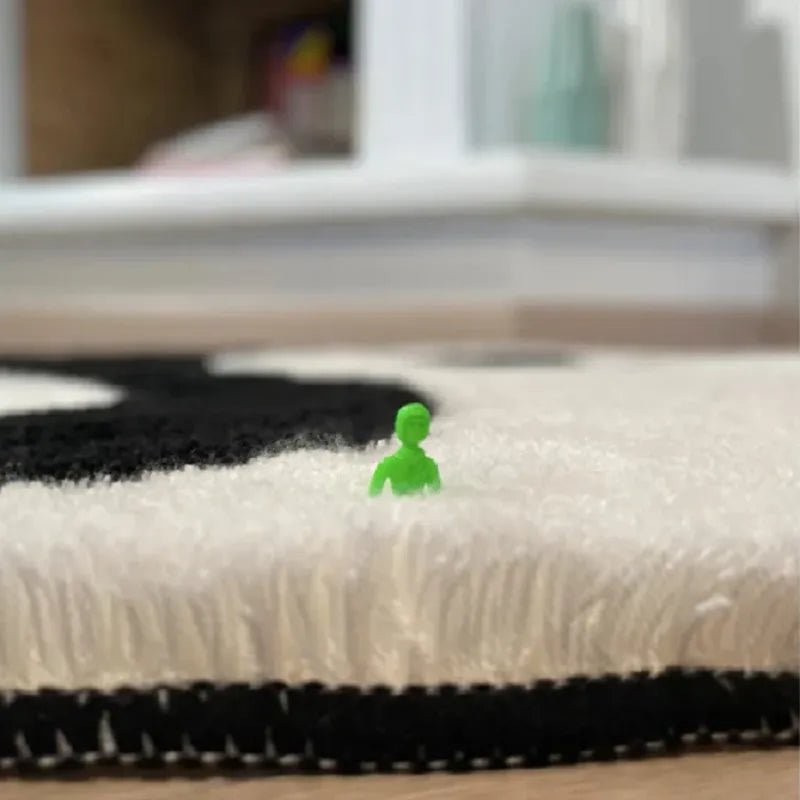 - YIN YANG RUG - Black and White - RugRatz
