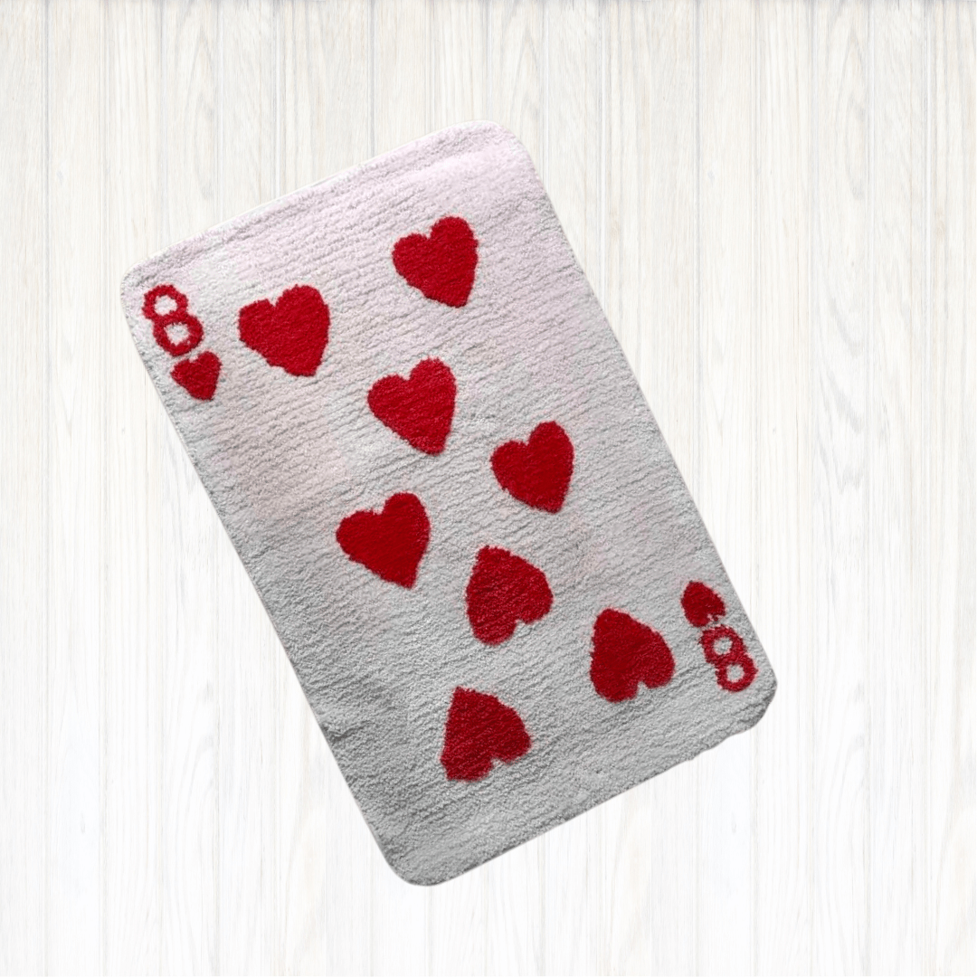 - 8 OF HEARTS RUG 50X80CM - A - RugRatz