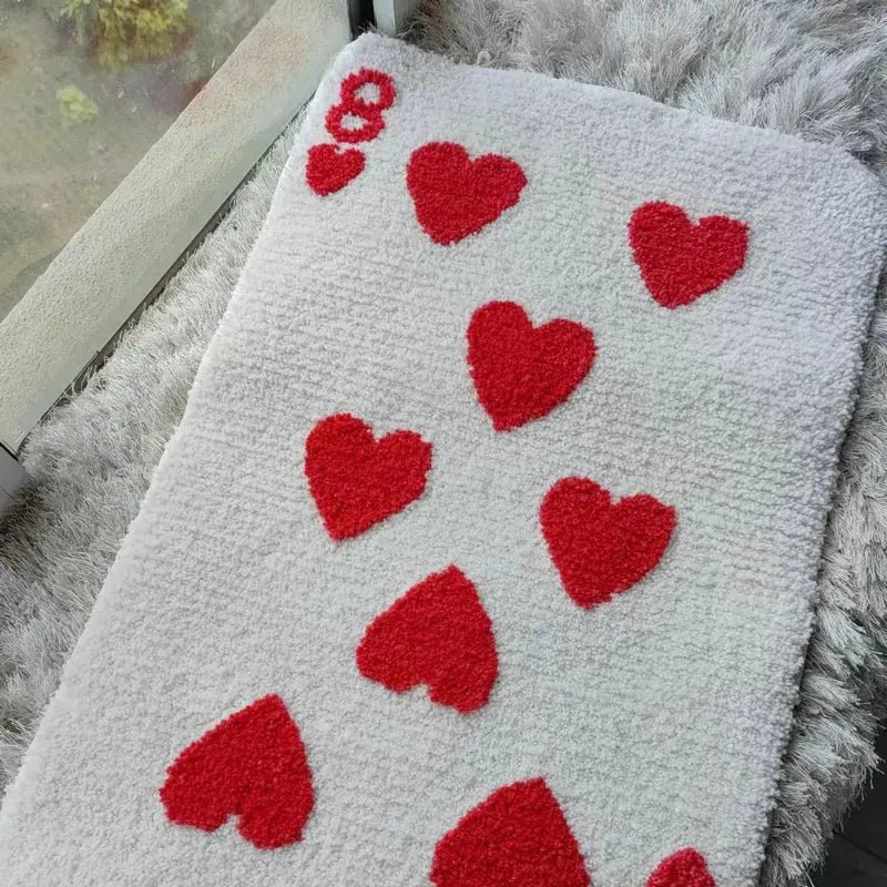 - 8 OF HEARTS RUG 50X80CM - A - RugRatz