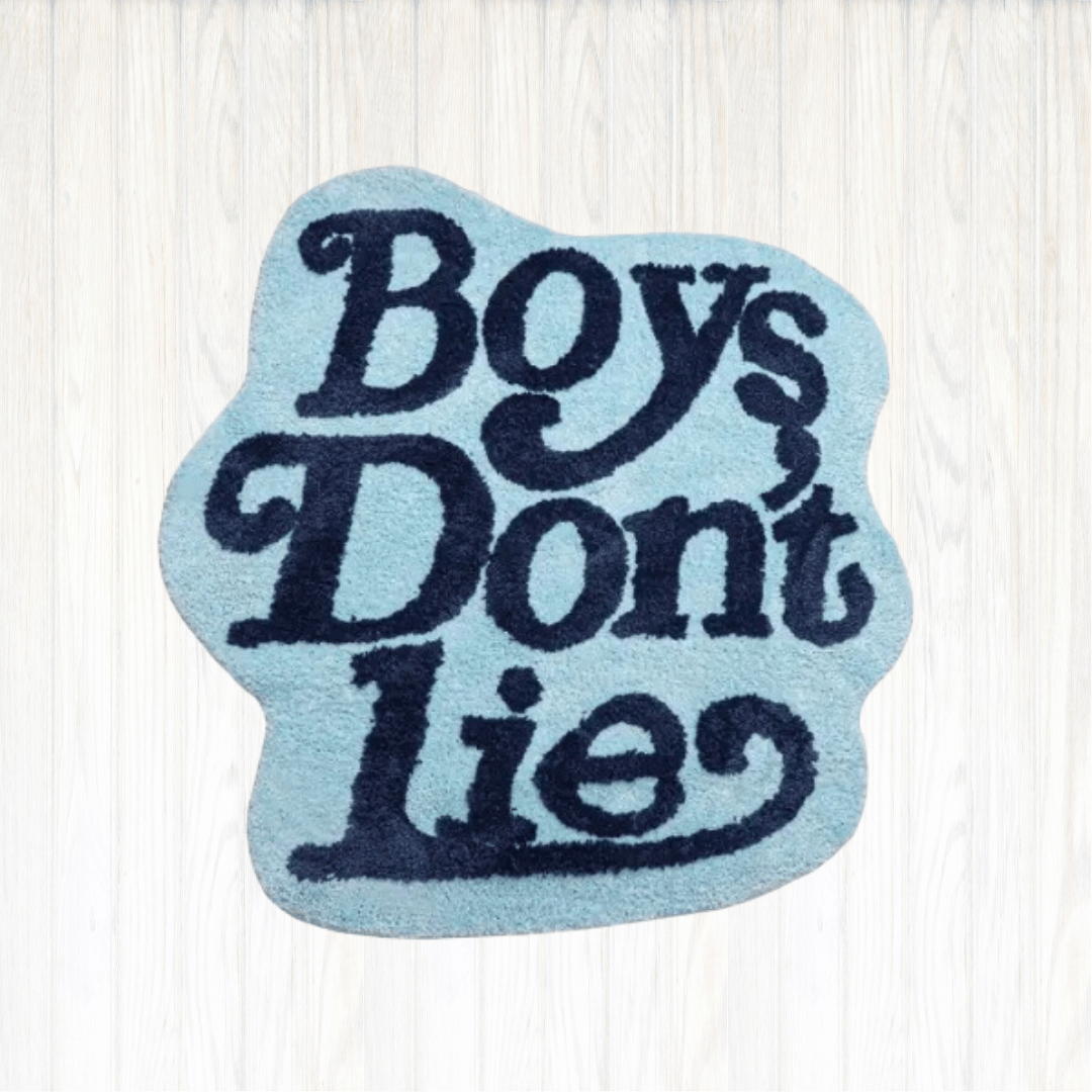 - BOYS DONT LIE RUG - Blue Boys - RugRatz