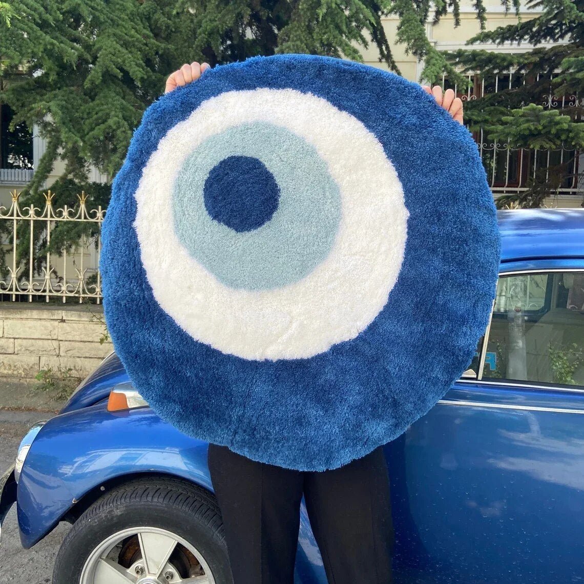 - EVIL EYE RUG - Blue - RugRatz