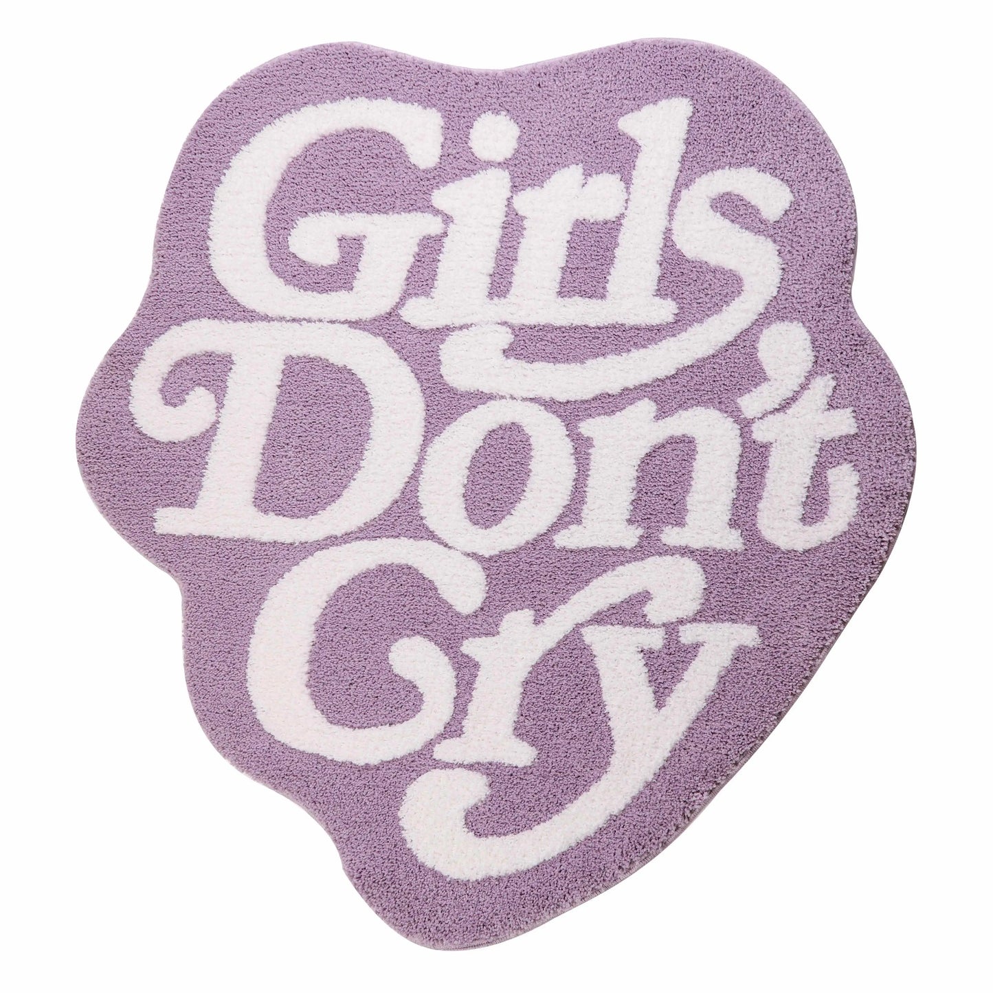 - GIRLS DONT CRY RUG 90X98CM - Purple Gilrs - RugRatz