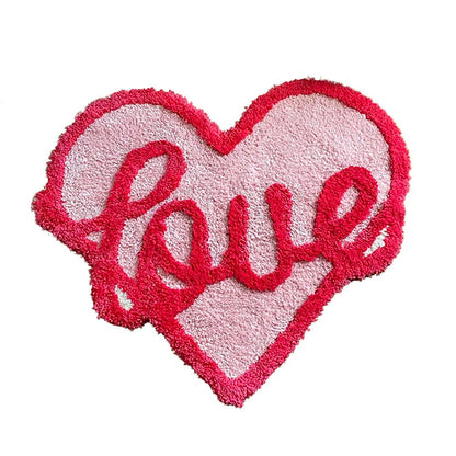 - LOVE HEART RUG 75X63CM - A - RugRatz